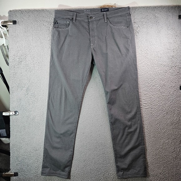 Adriano Goldschmied Jeans Pants Men 38 x 34 Tellis Modern Slim Houndstooth - Picture 1 of 14
